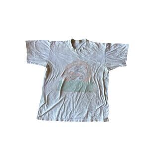 Vintage NCAA U of Miami Hurricanes USA Made Single Stitch XL Faded Heather Gray